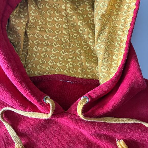 002 - VINTAGE 00s Y2K KANSAS CITY CHIEFS NFL FOOTBALL SWEATSHIRT HOODIE - Picture 2 of 2